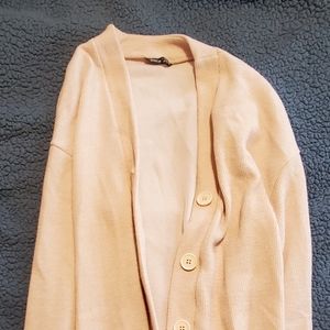 Long cream cardigan